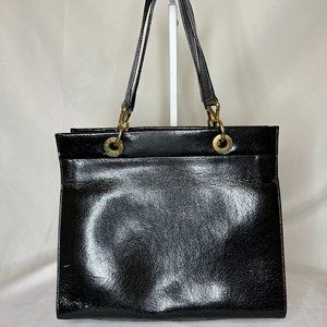 Vintage Black Leather Celine Purse/Hand Bag